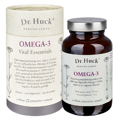 Bild Omega-3-Fettsäuren Dr. Huck Kapseln. Vegan (noWaste)