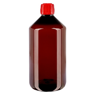 Bild PET Flasche 750ml mit rotem Verschluss OV