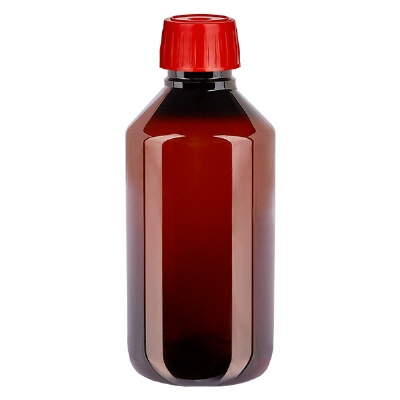Bild PET Flasche 250ml mit Entgasungsverschluss rot