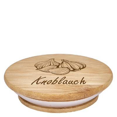 Bild Holzdeckel "Knoblauch" für WECK RR60