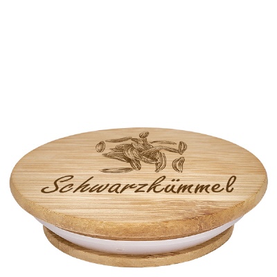Bild Holzdeckel "Schwarzkümmel" für WECK RR60