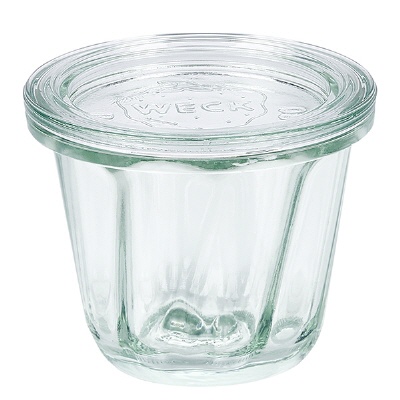 Bild 80ml Gugelhupfglas mit Glasdeckel WECK RR60