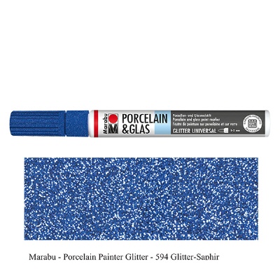 Bild Malstift Glitter-Saphir 1-2mm für Glas/Porzellan
