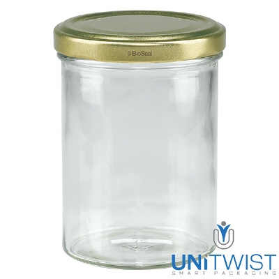 Bild 435ml Sturzglas mit BioSeal Deckel gold UNiTWIST