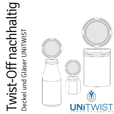 Twist Off UNiTWIST Gläser ohne Deckel 6